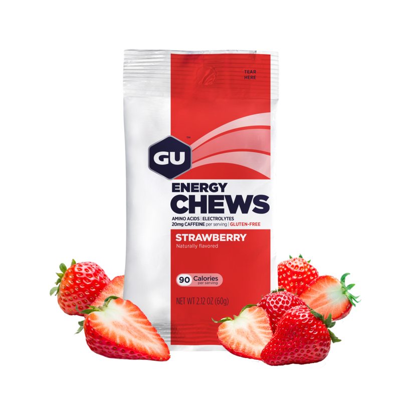 GU Energy Chews energiakarkki - Strawberry