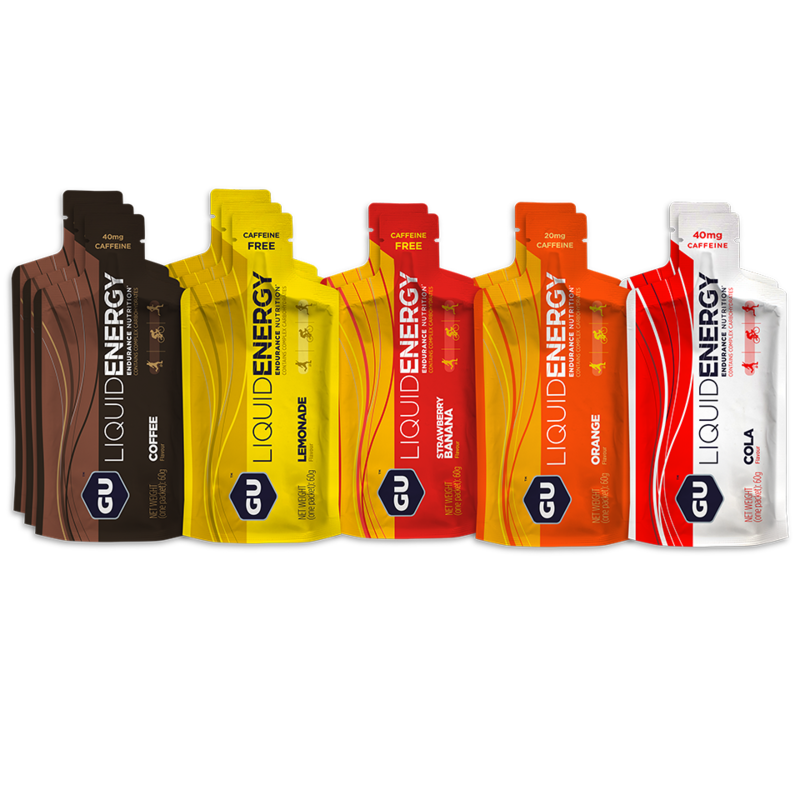 GU Liquid Energy geeli sekoituslaatikko (yht.12 geeliä)