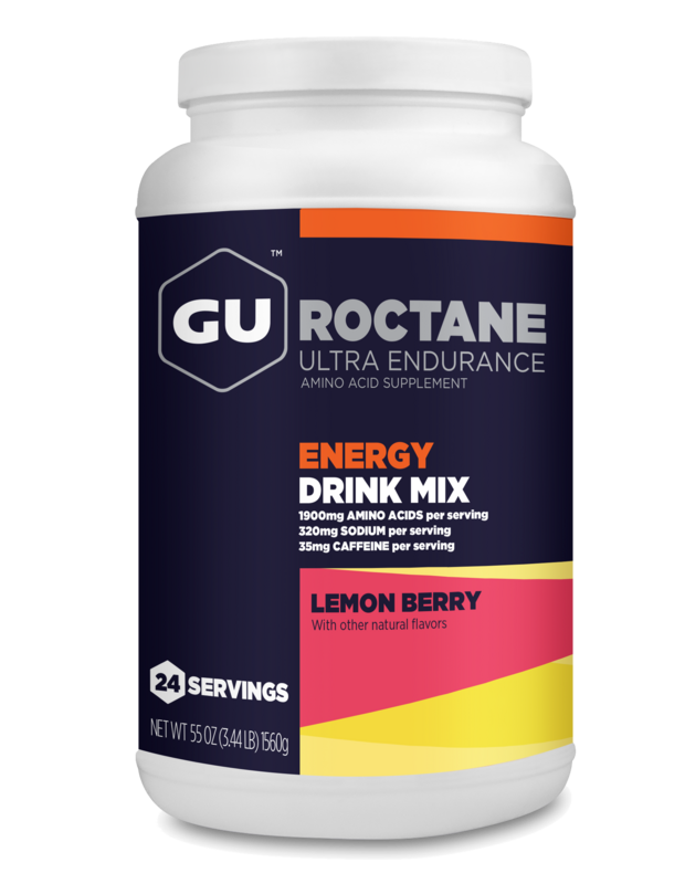 GU Roctane Energy Drink Mix 24 annosta purkki- Lemon Berry