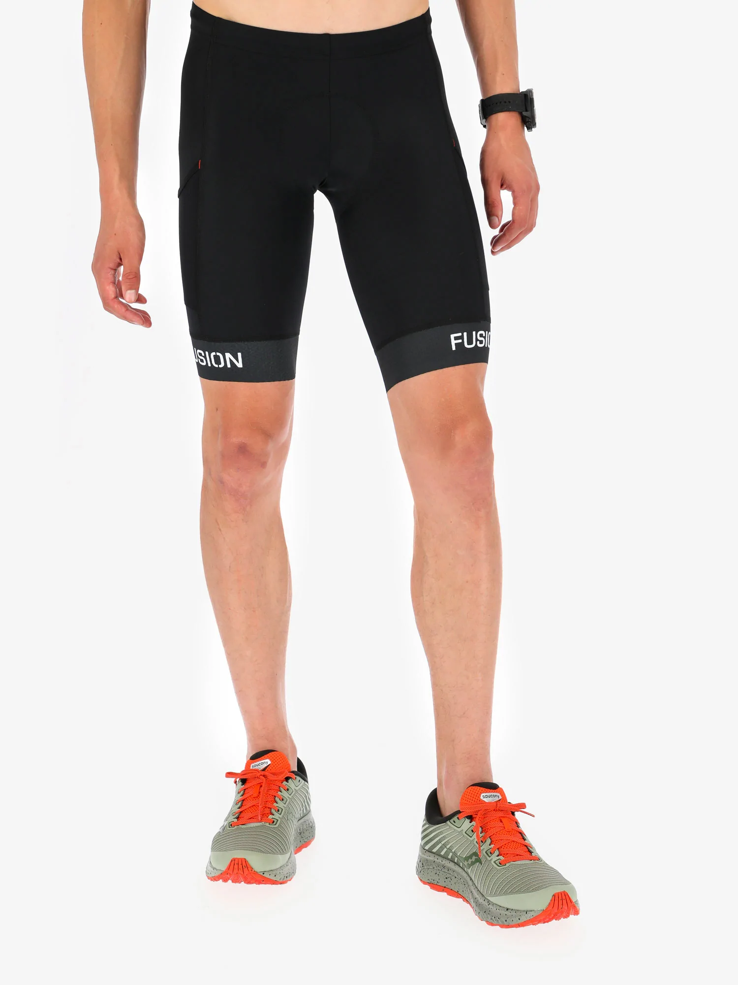Fusion PWR tri short musta - unisex