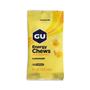 GU Energy Chews  - Lemonade, laatikko (sis.12 pussia / 24 annosta)