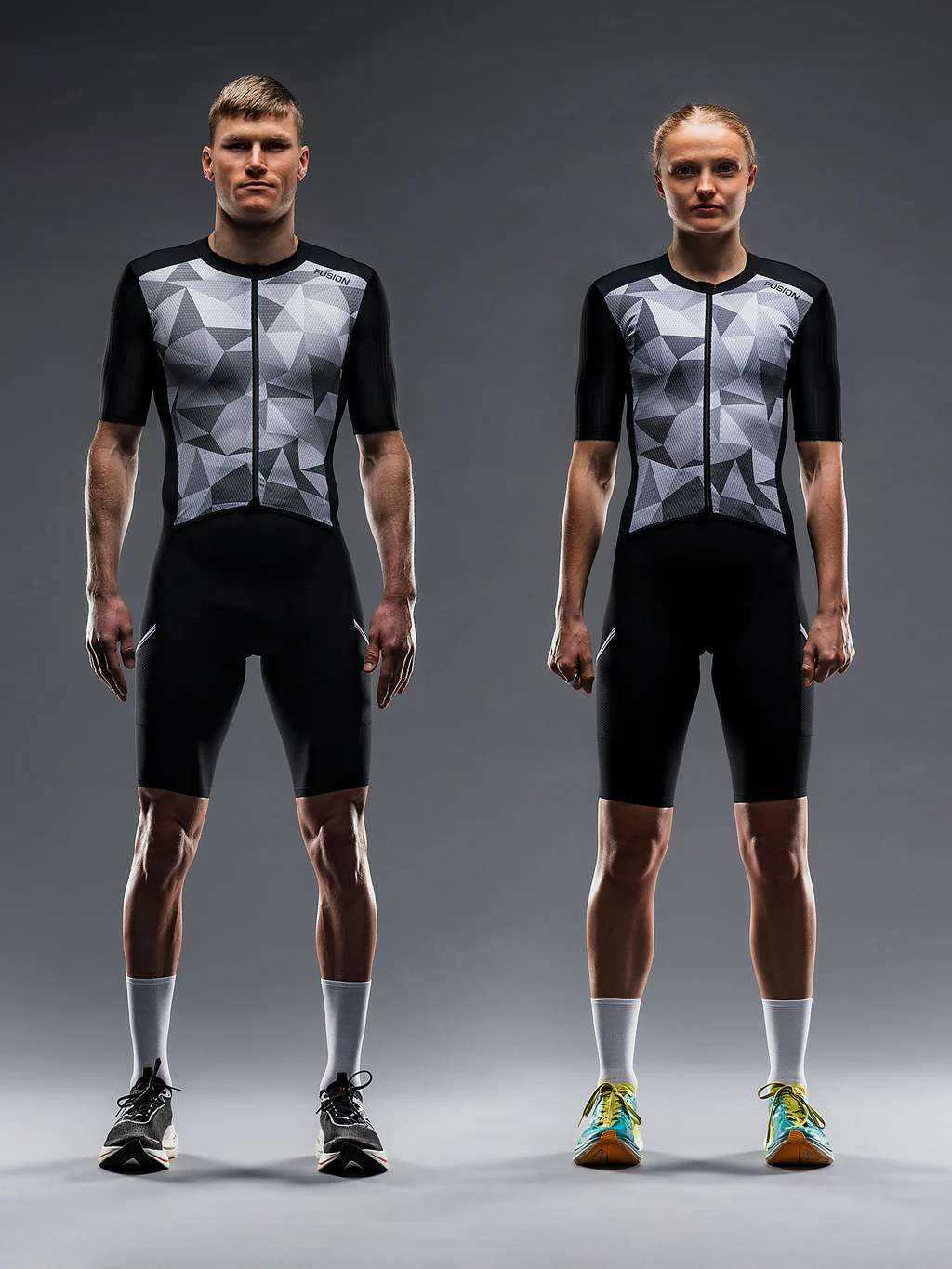 Fusion trisuit Tempo 2 black-magnesium-unisex mitoitus